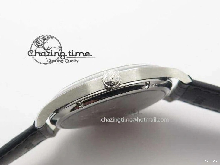 MIROTIME 0121 Portuguese IW545407 Black Dial ZF 1:1 Best Edition On Dark Blue Leather Strap DailyWear 7337